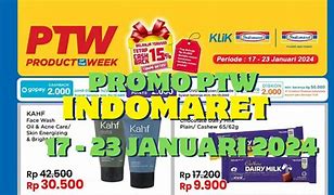 Promo Ptw Indomaret Terbaru